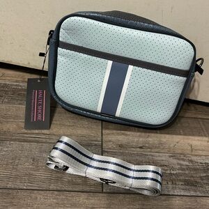 HAUTE SHORE Drew Azur Blue Compact Crossbody Bag purse